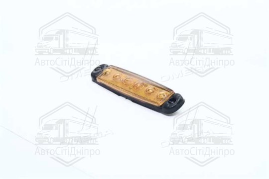 Ліхтар габаритний 12/24V LED помаранчевий (6 діодів, 1ряд) (TEMPEST)