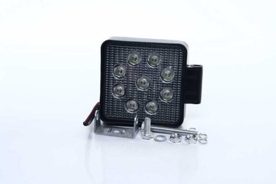 Фара LED додаткова 12 / 24V, 9 * 3W, 106 * 106 * 47mm <Tempest>