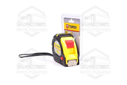 Рулетка сталева стрічка 10 м x 32 мм, магніт (TOPEX)