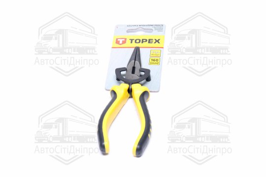 Плоскогубці подовжені прямі, 160 мм. (TOPEX)
