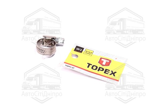 Хомут черв'ячний 10-16/9 W2(TOPEX)
