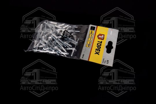 Алюмінієві заклепки 4.0 мм х 12,5 мм, 50 шт.*1 уп. (TOPEX)