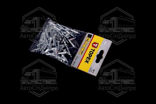 Алюмінієві заклепки 4.0 мм х 16 мм, 50 шт.*1 уп. (TOPEX)