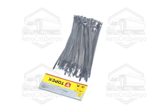 Хомути 4,8 x 200 мм, 75 шт. чорні(TOPEX)