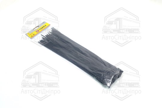 Хомути 4,8 x 370 мм, 75 шт. чорний(TOPEX)