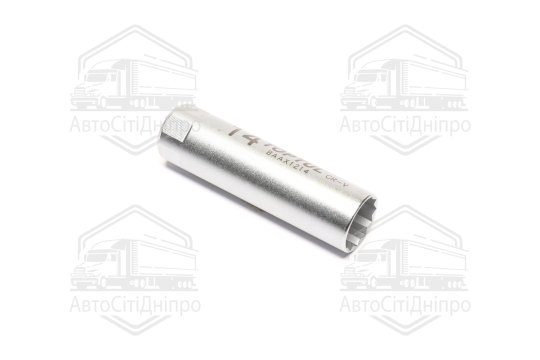 Свічкова головка 14мм 3/8" 12 гр. з пружинним фіксатором TOPTUL BAAX1214 (TOPTUL)