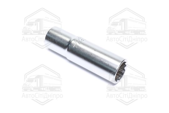 Головка торцева довга 1/2" 17мм 12-гранна (TOPTUL)