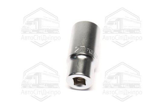 Головка торцева довга 1/2" 27мм 12-гранна (TOPTUL)