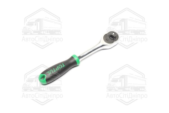 Тріскачка 3/8" 36 зубців (гумова ручка) TOPTUL CJBG1220(TOPTUL)
