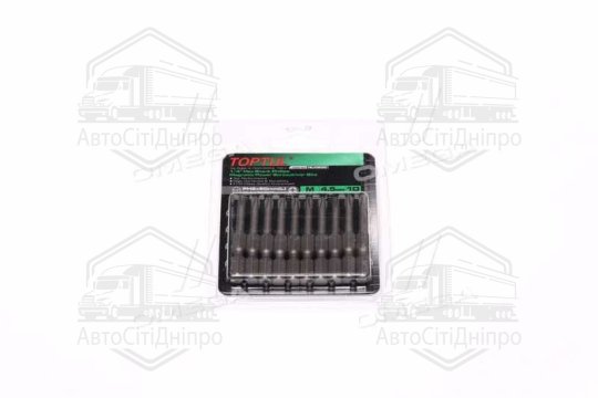 Набір біт 1/4" 50мм PH2 магнітних (під шуруповерт) 10шт (TOPTUL)