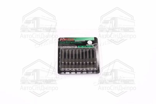 Набір біт 1/4" 50мм PH2 магнітних Anti-Slip (під шуруповерт) 10шт(TOPTUL)