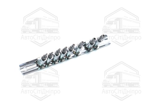 Набір біт п'ятигранних 1/4" TORX T8-T40 з отвором 8од. (TOPTUL)