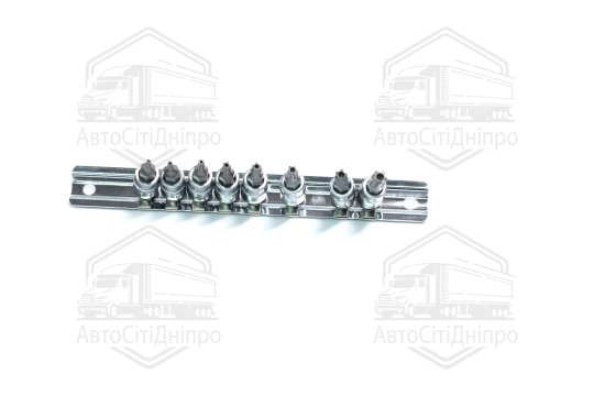 Набір біт п'ятигранних 1/4" TORX T8-T40 з отвором 8од. (TOPTUL)