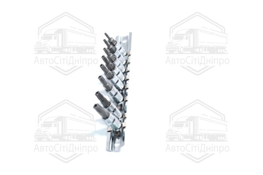 Набір біт п'ятигранних 1/4" TORX T8-T40 з отвором 8од. (TOPTUL)