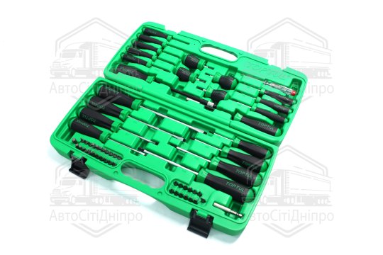 Набір викруток та біт професійний 58од. GAAI5801(TOPTUL)