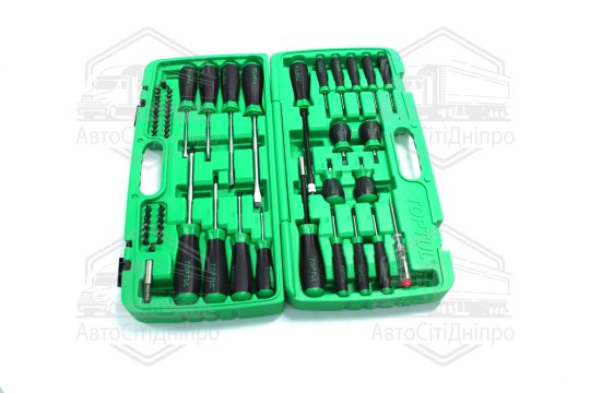 Набір викруток та біт професійний 58од. GAAI5801(TOPTUL)