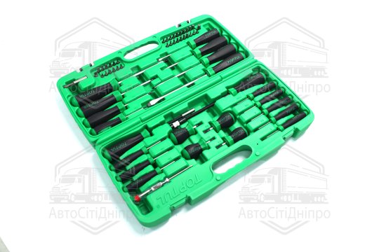 Набір викруток та біт професійний 58од. GAAI5801(TOPTUL)