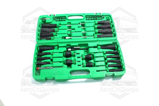 Набір викруток та біт професійний 58од. GAAI5801(TOPTUL)