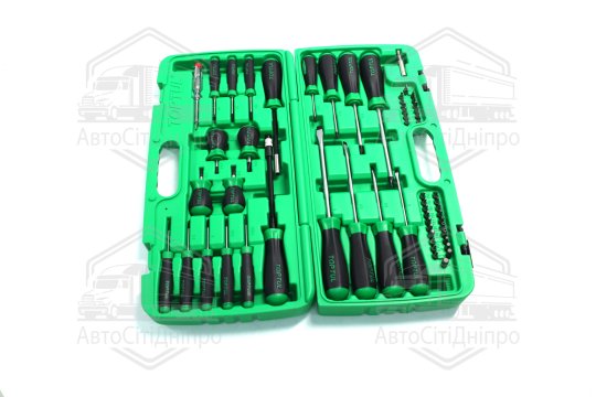 Набір викруток та біт професійний 58од. GAAI5801(TOPTUL)