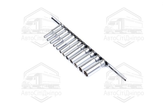Набір головок довгих 1/4" 12од. 413мм (на планці) GAAQ0802U(TOPTUL)