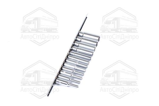 Набір головок довгих 1/4" 12од. 413мм (на планці) GAAQ0802U(TOPTUL)