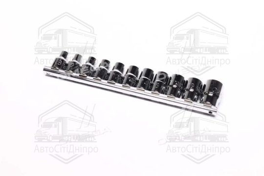 Набір головок 1/2" 11од. 815,17,19,22мм (на планці) GAAQ1601U(TOPTUL)