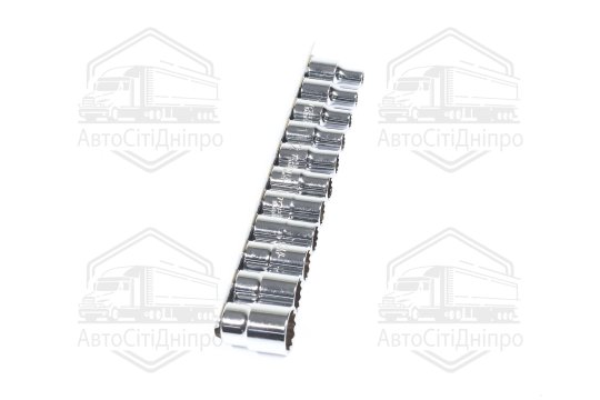 Набір голівок 12-гр. 1/2" 11од. 815,17,19,22мм (на планці) GAAQ1601U-12(TOPTUL)