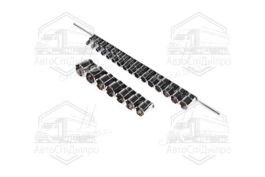 Набір головок 1/2" 23од. 828,30,32мм (на планці) GAAQ1604U(TOPTUL)