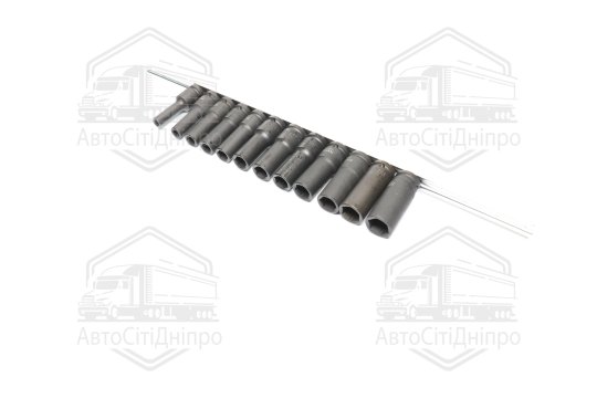 Набір ударних головок 1/2" 12 од. 8,10,1219,21,22мм (на планці) TOPTUL (TOPTUL)