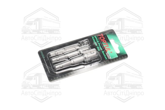 Набір перехідників 1/4" під шуруповерт 3од. (1/4", 3/8", 1/2") TOPTUL GAAR0301(T