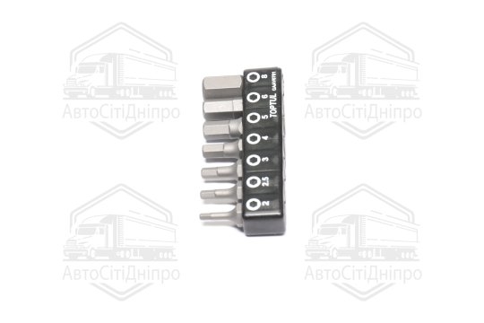 Набір біт 1/4" 7од. (Hex: 2, 2.5, 3, 4, 5, 6, 8mm) TOPTUL GAAV0701
