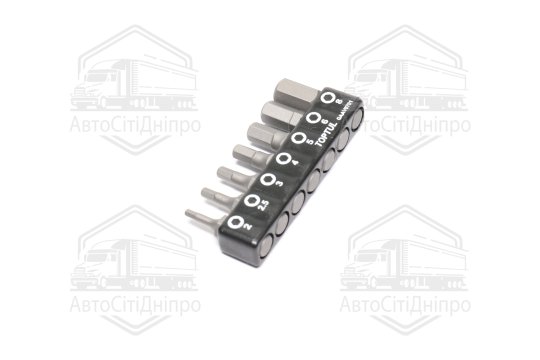 Набір біт 1/4" 7од. (Hex: 2, 2.5, 3, 4, 5, 6, 8mm) TOPTUL GAAV0701