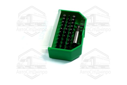 Набір біт 1/4" SL; PH; PZ; TORX; HEX + магнітний тримач 31од. (TOPTUL)