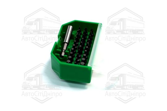 Набір біт 1/4" SL; PH; PZ; TORX; HEX + магнітний тримач 31од. (TOPTUL)