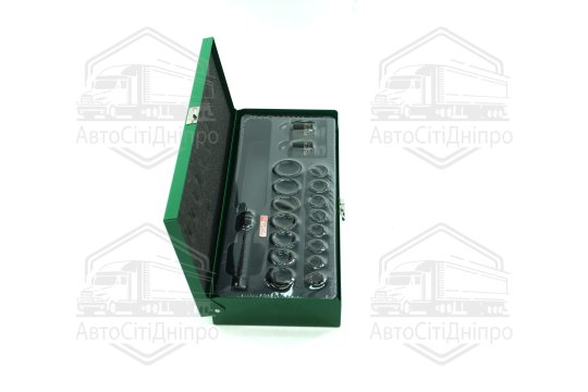 Набір ударних головок 1/2" 10-32мм + подовжувач 18од. GCAD1807(TOPTUL)