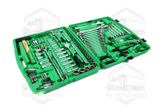 Набір інструментів комбінований 1/4"1/2", ключі 6-32мм, 130од. TOPTUL GCAI130T(TOPTUL)