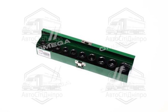 Набір ударних головок 1/2" 10-24мм 10од. GDAD1001(TOPTUL)