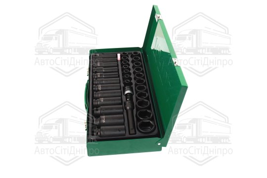 Набір ударних головок 1/2" 8-32мм 32од. короткі+довгі TOPTUL GDAD3201 (TOPTUL)