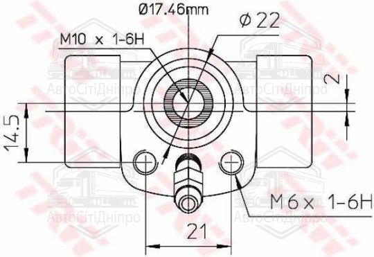 Циліндр гальм. роб. SEAT IBIZA задн. (вир-во TRW)