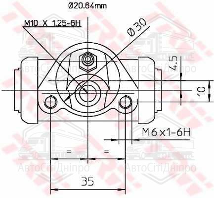 Циліндр гальм. роб. задн. ВАЗ 2101, НИВА 2121 (вир-во TRW)
