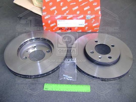 Диск гальмівний SEAT IBIZA IV, VW CADDY передн., вент. (вир-во TRW)