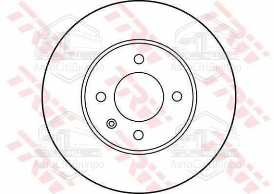 Диск гальмівний SEAT IBIZA IV, VW CADDY передн., вент. (вир-во TRW)