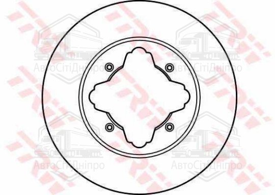 Диск гальмівний HONDA передн., вент. (вир-во TRW)