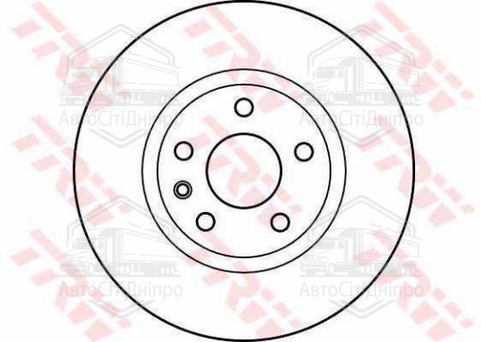 Диск гальмівний OPEL OMEGA A, OMEGA B, передн., вент. (вир-во TRW)