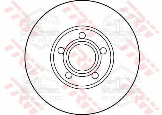 Диск гальмівний AUDI A4, A6 передн. (вир-во TRW)