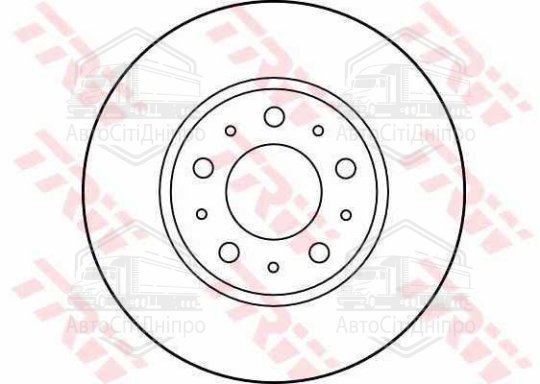 Диск гальмівний VOLVO, передн., вент. (вир-во TRW)