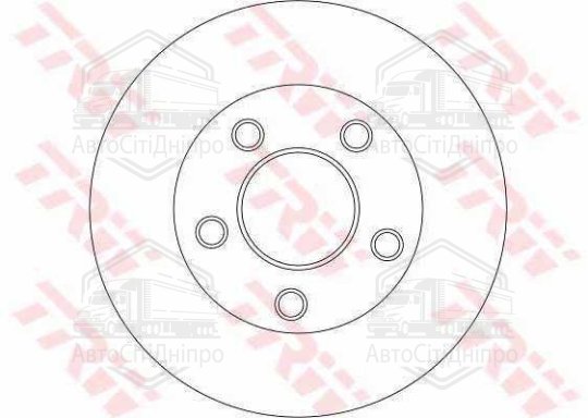 Диск гальмівний NISSAN, OPEL, RENAULT, задн. (вир-во TRW)
