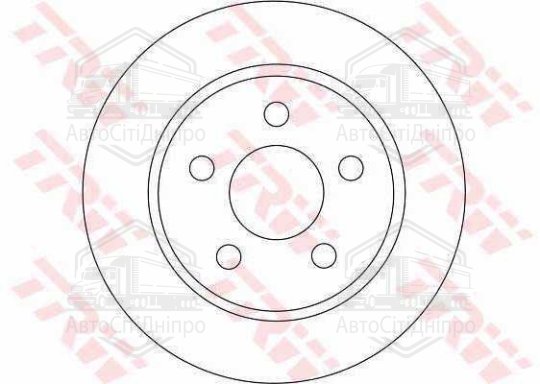 Диск гальмівний FORD C-MAX, FOCUS задн. (вир-во TRW)