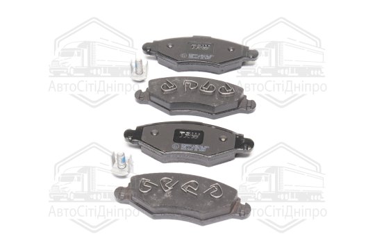 Колодка гальм. диск. PEUGEOT 206 передн. (вир-во TRW)