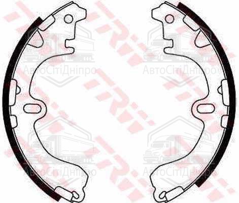 Колодка гальм. барабан. TOYOTA, задн. (вир-во TRW)